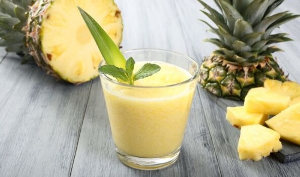Le smoothie gingembre-ananas nettoie efficacement le corps des toxines