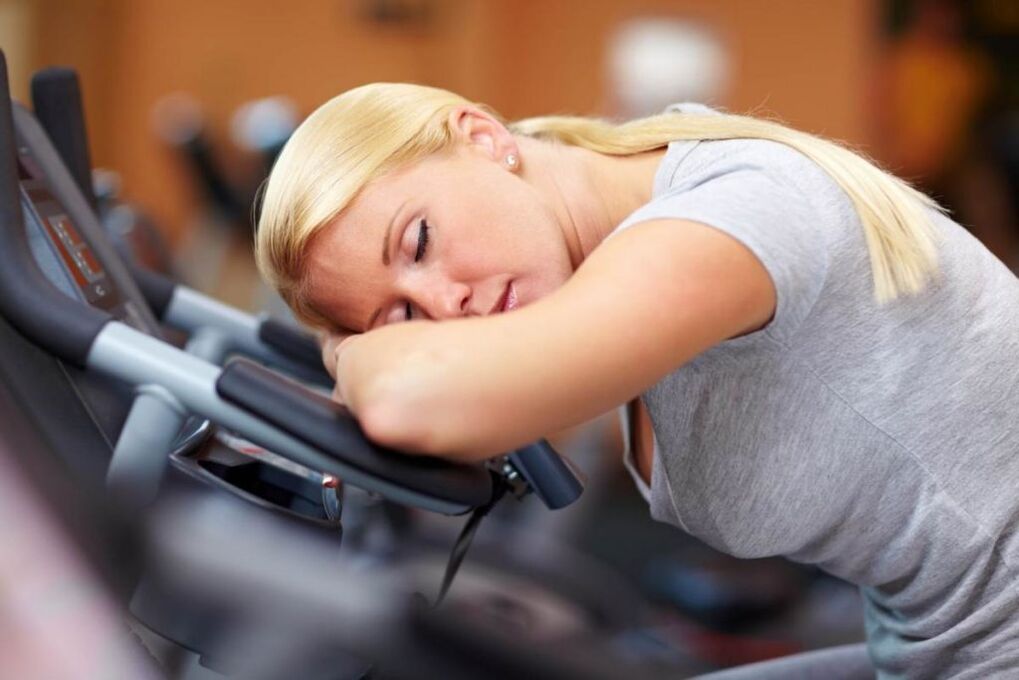 La fille est fatiguée